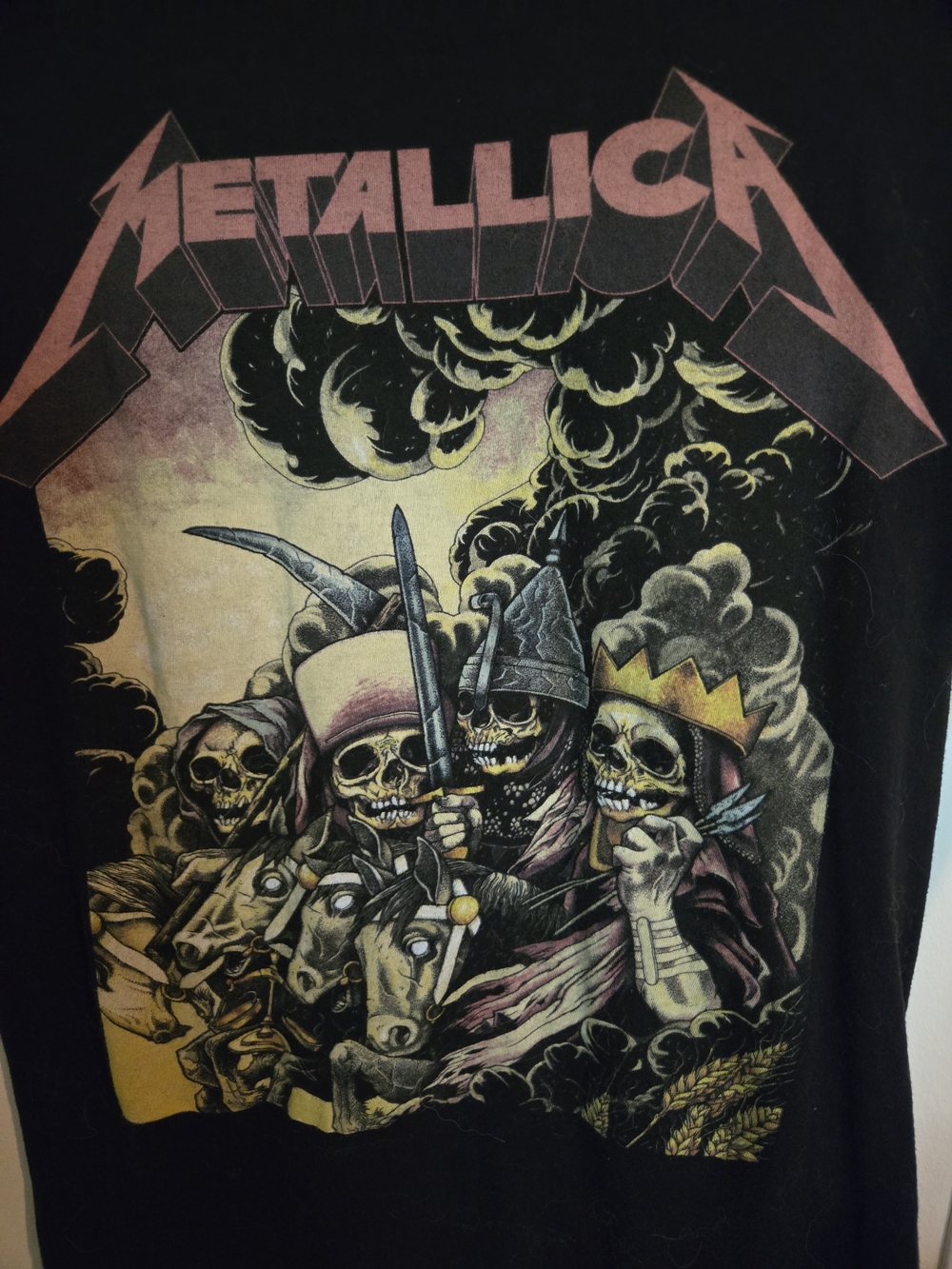 Official Metallica Merch Band Tee - The 4 Horsemen Design, Vintage, Xs(mens)